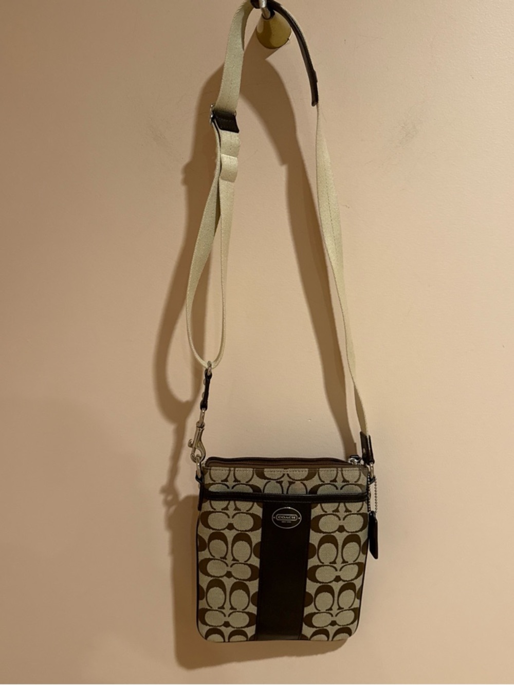 Coach Legacy Signature Stripe Swingpack Crossbody Bag - Picture 3 of 7